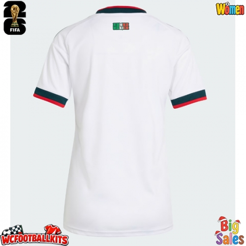Mexico Replica Away Stadium Shirt for Women World Cup 2026 Short Sleeve